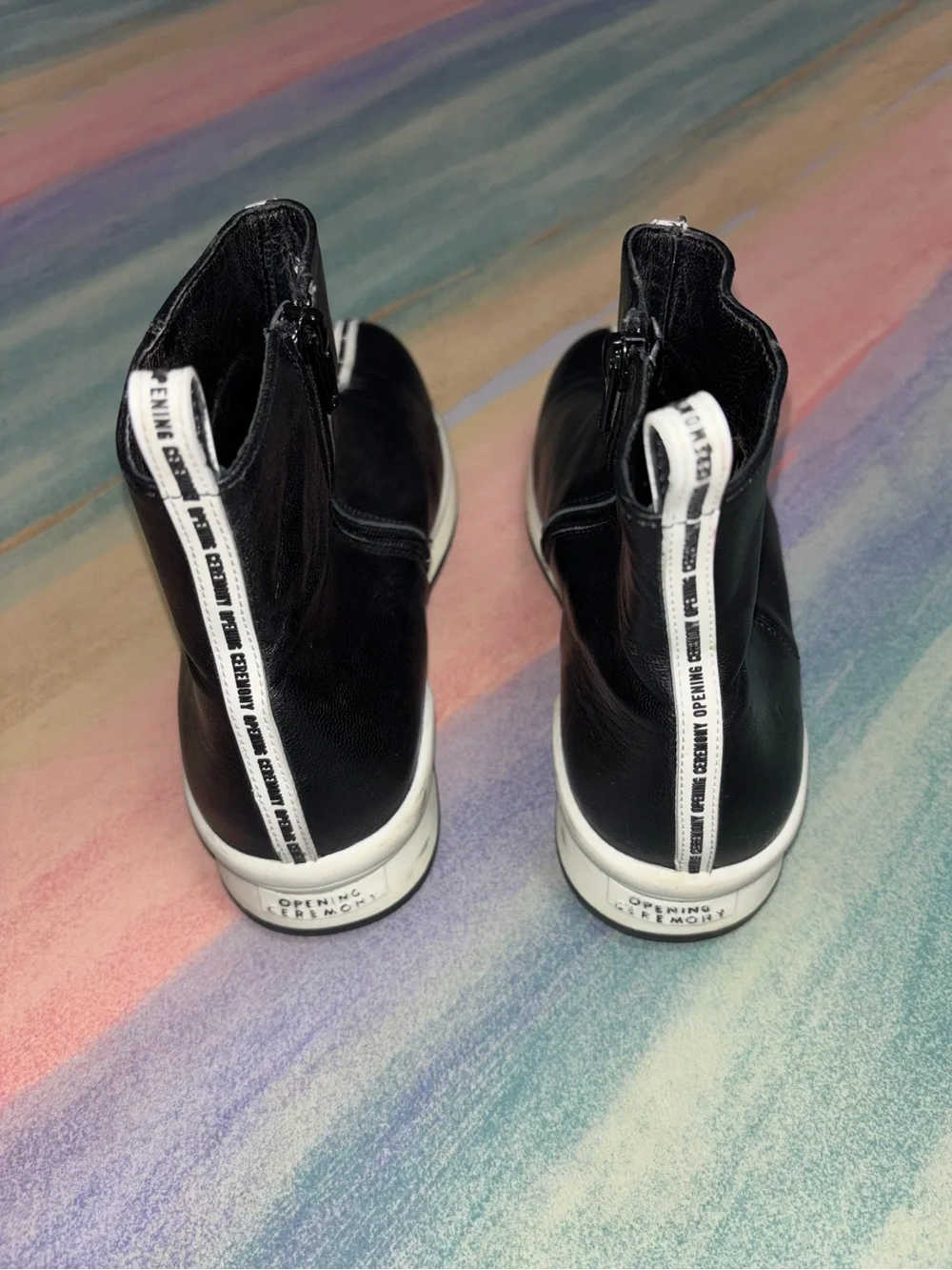 Opening Ceremony  High Top Leather Sneakers size 38